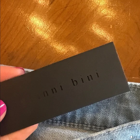 NWT Gianni Bini Rhinestone Mini Denim Skirt - Picture 10 of 12